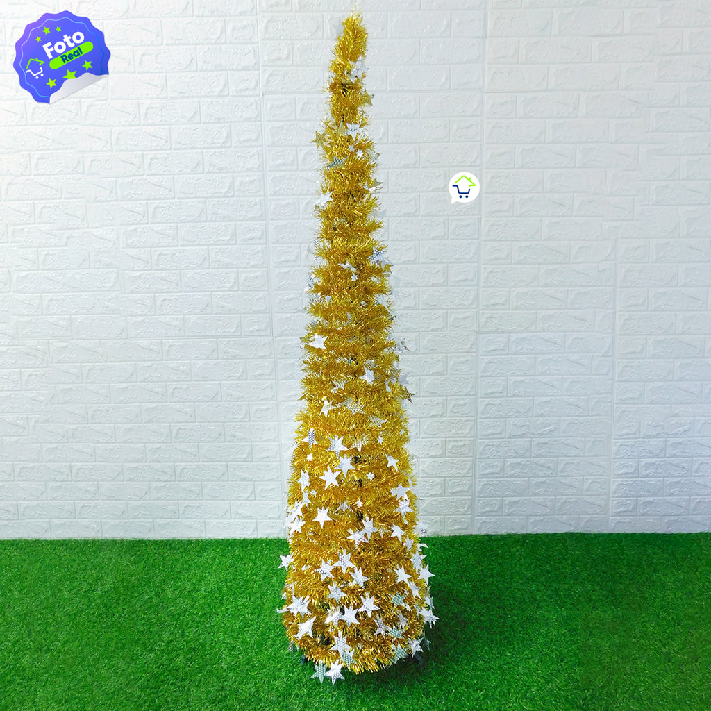 Árbol de Navidad Espiral Plegable – Decoración Premium – Fácil de Armar – Ahorra Espacio