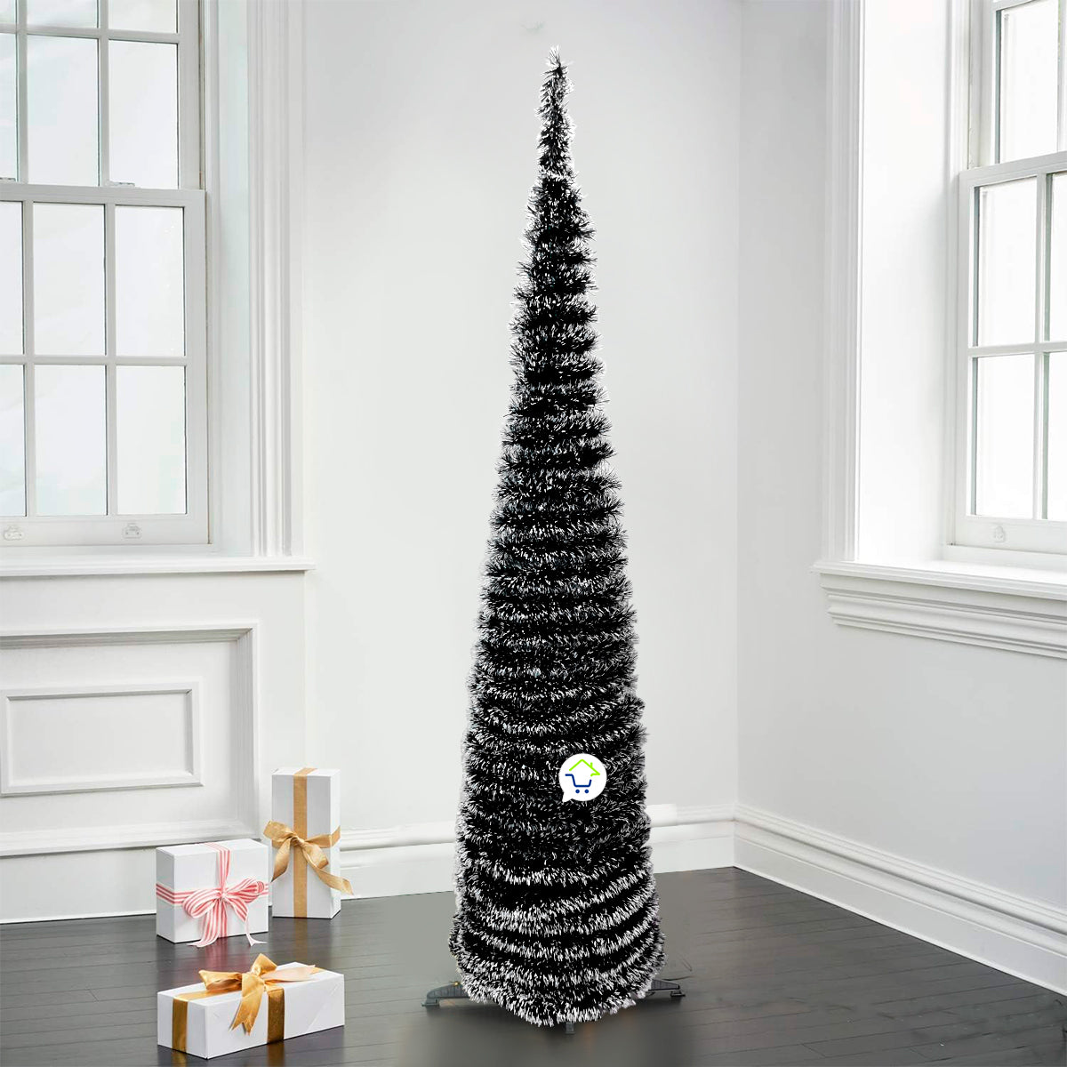 Árbol de Navidad Espiral Plegable – Decoración Premium – Fácil de Armar – Ahorra Espacio